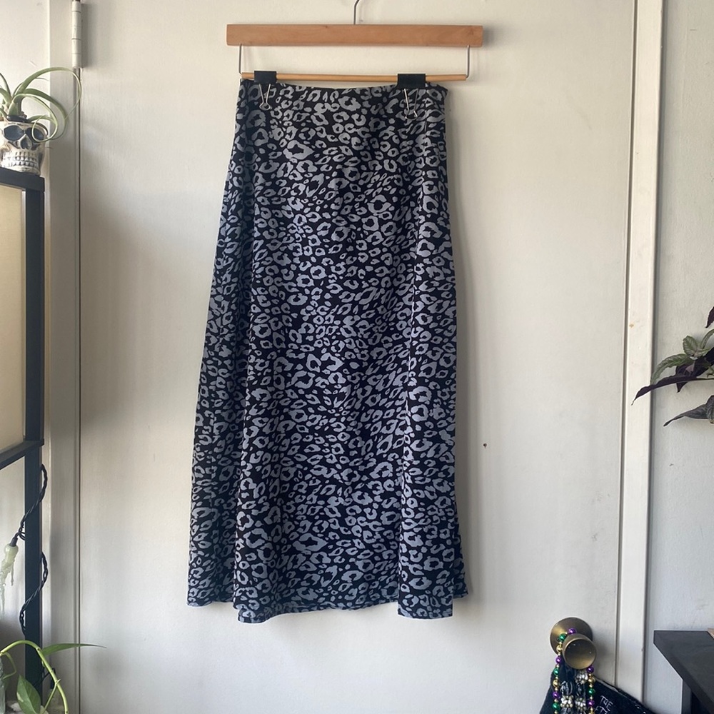 grey and black animal print, size xs